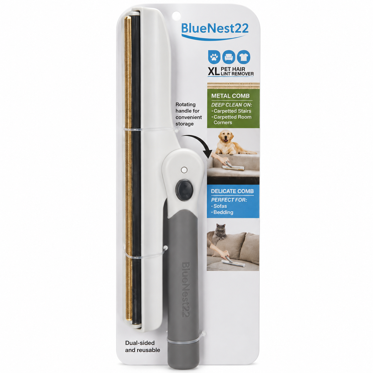 XL Dual-Sided Pet Hair Remover